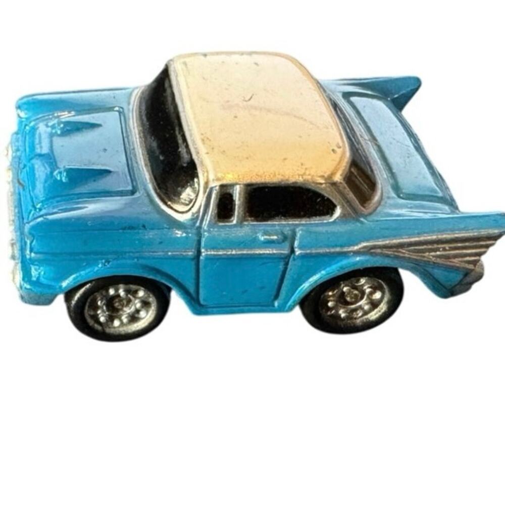 1986 toy car Vintage Galoob Micro Machines ‘57 Chevy Belair Hardtop-Blue